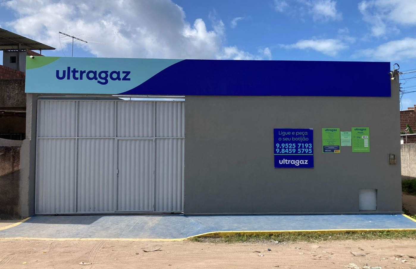Fachada da Norte Água e Gás